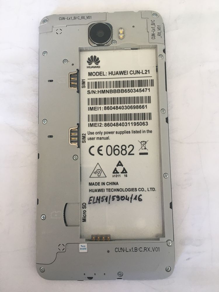 Smartfon czarny Huawei CUN-L21 dual SIM