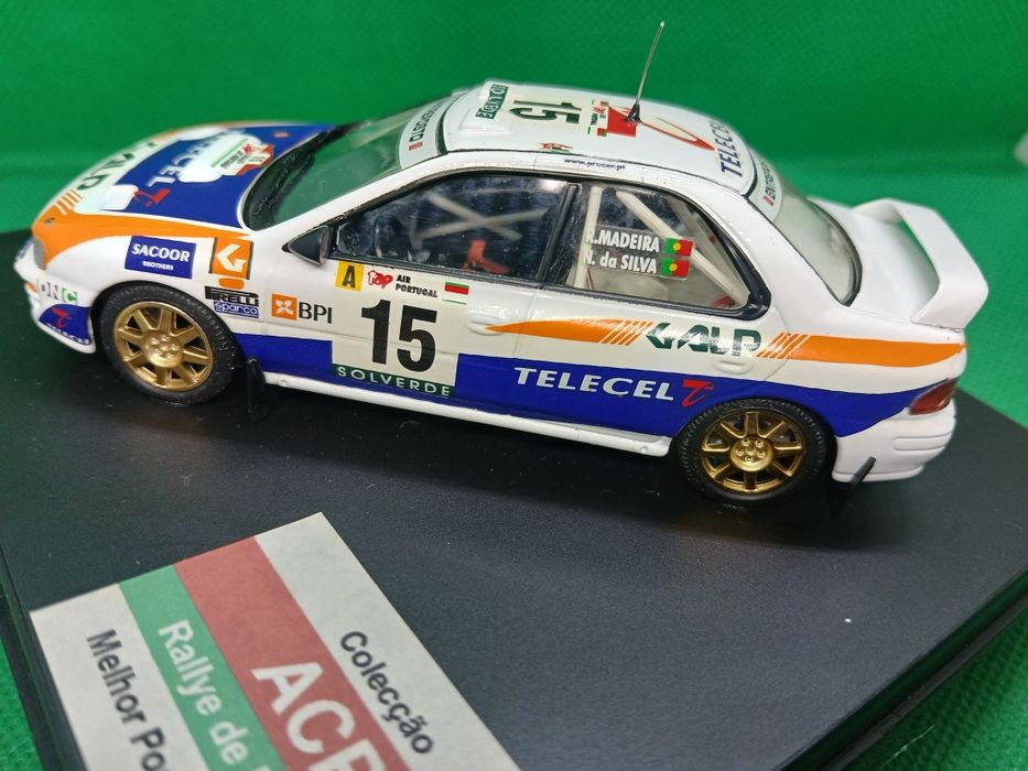 Miniaturas 1/43 Mitsubishi e Subaru Rui Madeira Rally  de Portugal