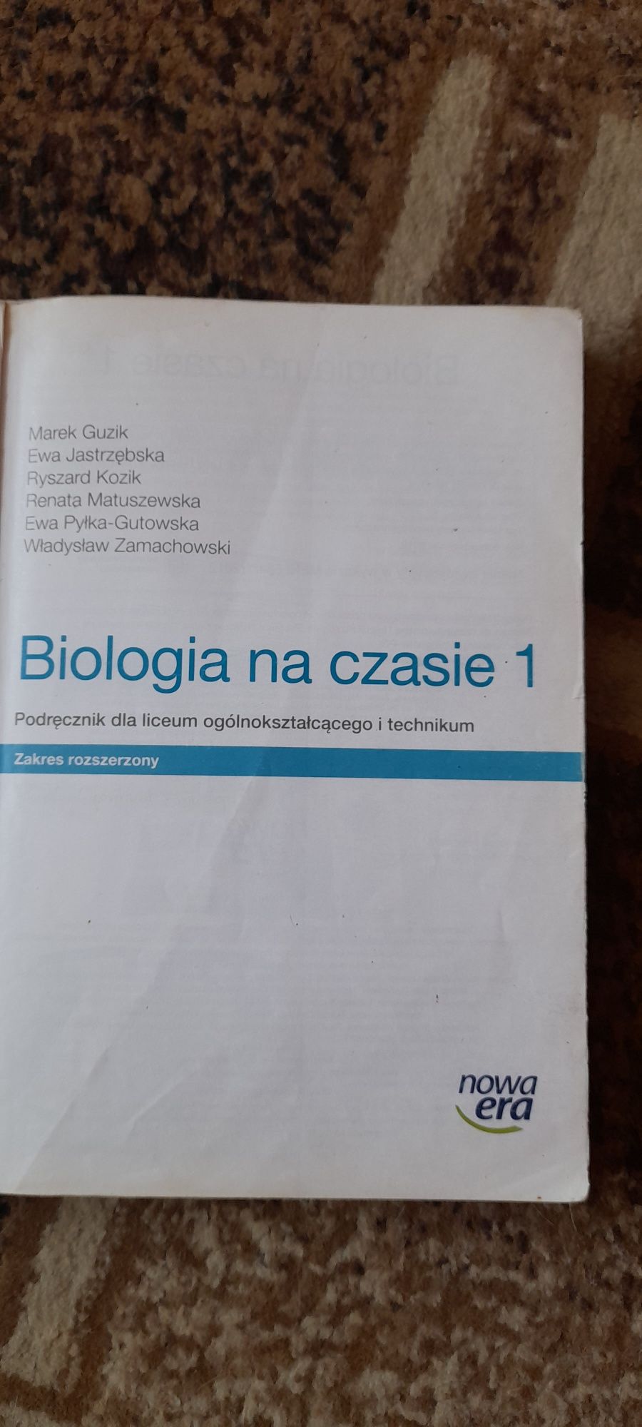 Biologia na czasie 1 -Marek Guzik, Ewa Jastrzębska, Ryszard Kozik + CD