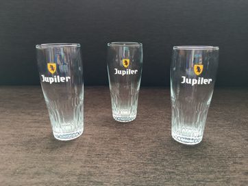 3 x mała szklanka do piwa - belgijski JUPILER 0,25L. STAN BDB!