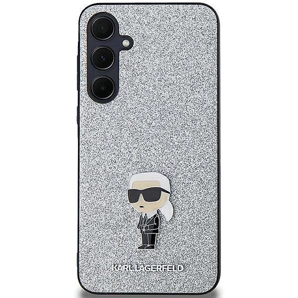 Etui Karl Lagerfeld Fixed Glitter Ikonik Logo Metal Pin na Samsung Gal