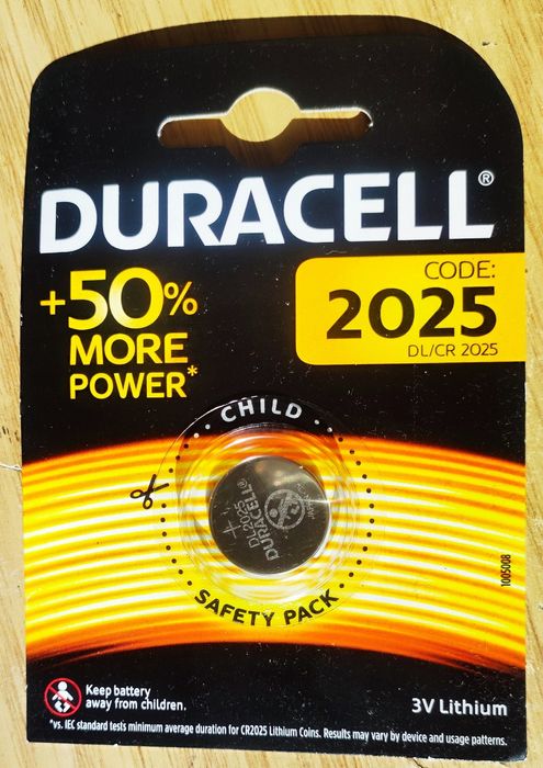 Продам новые литиевые батарейки Duracell 3v, размер 2025