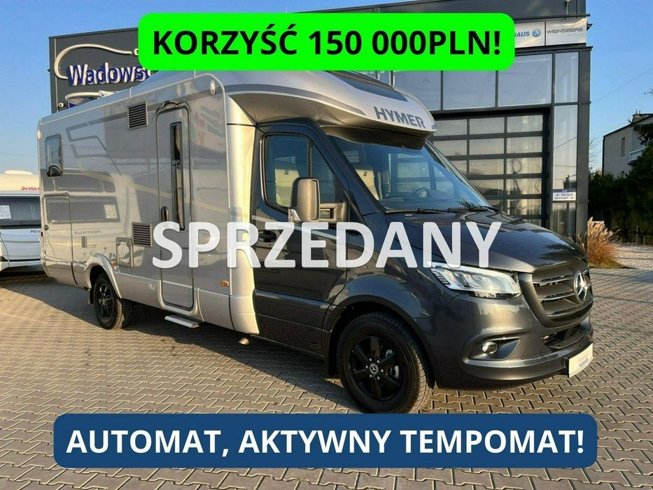 Hymer-Eriba BMCT 680  Luksusowa, 4 os. półintegra na podwoziu Mercedesa! Korzyść 150.000 PLN
