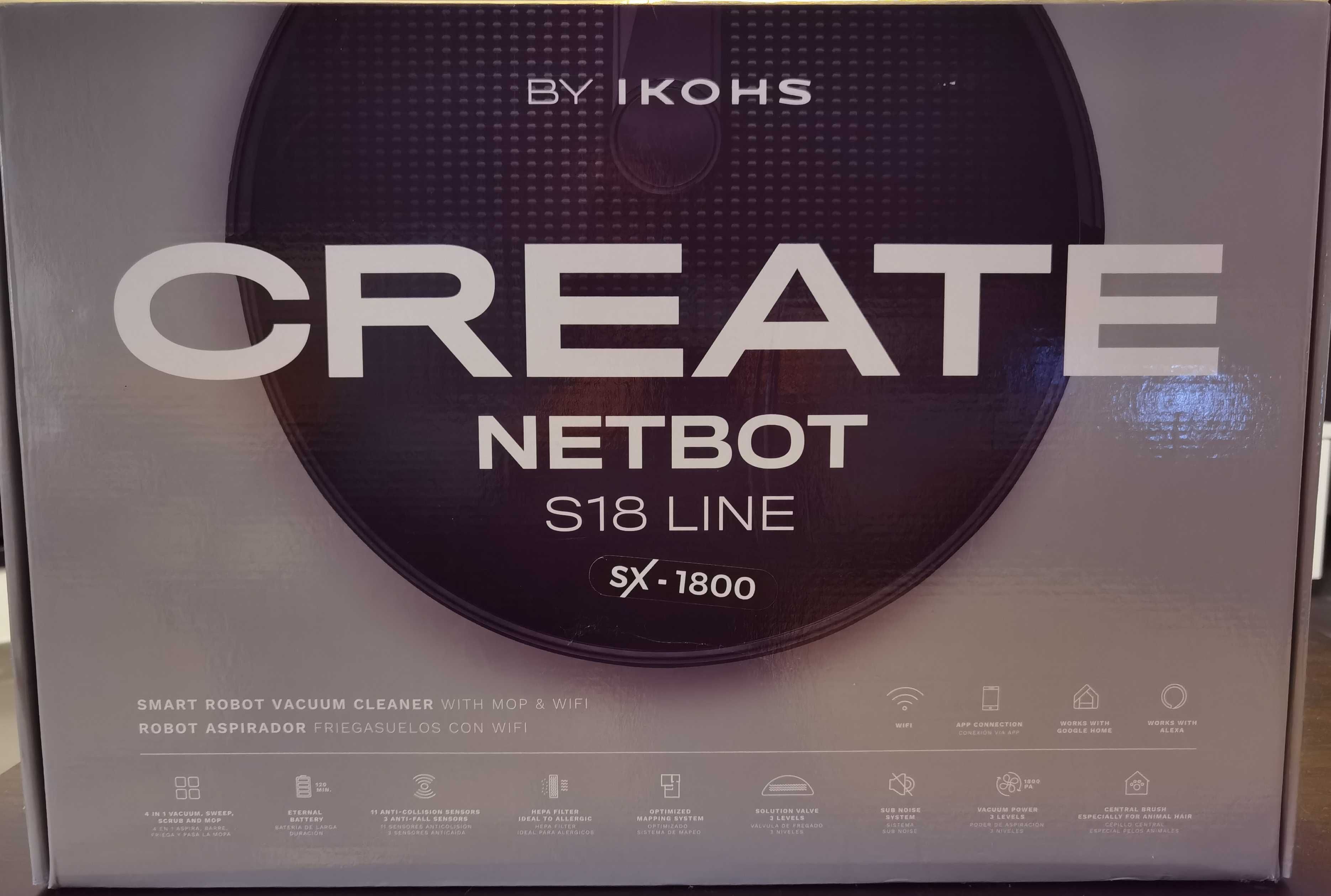 Vende se robot aspirador create netbot s18 line