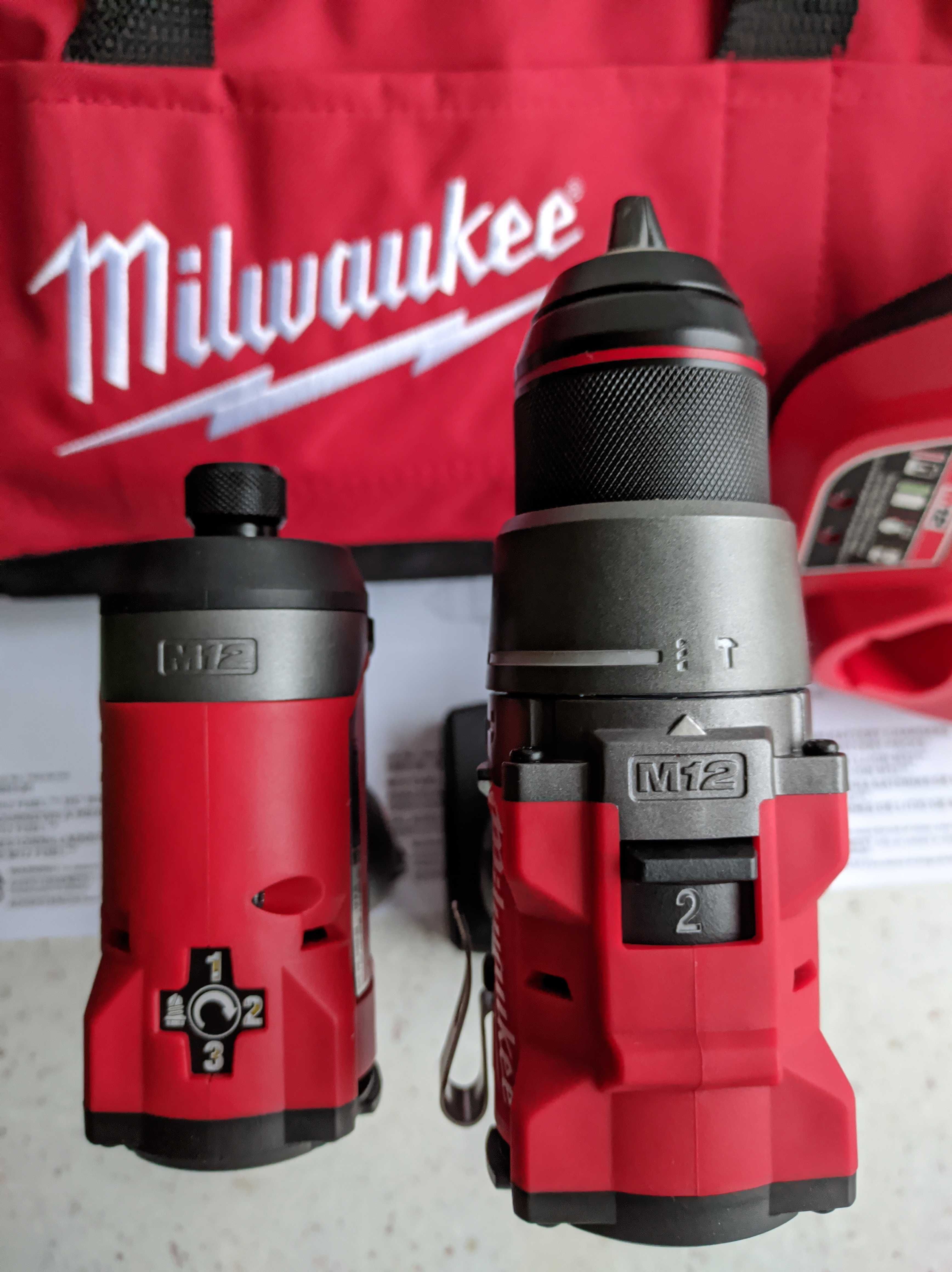 Набор бесщеточных шуруповертов Milwaukee M12 Fuel 3497-22 (3404+3453)