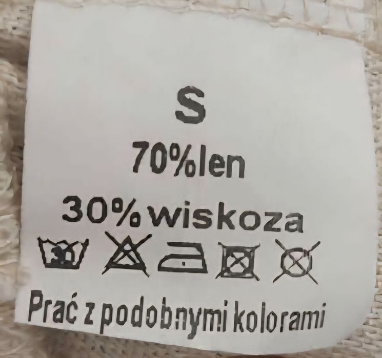 Komplet lniany damski