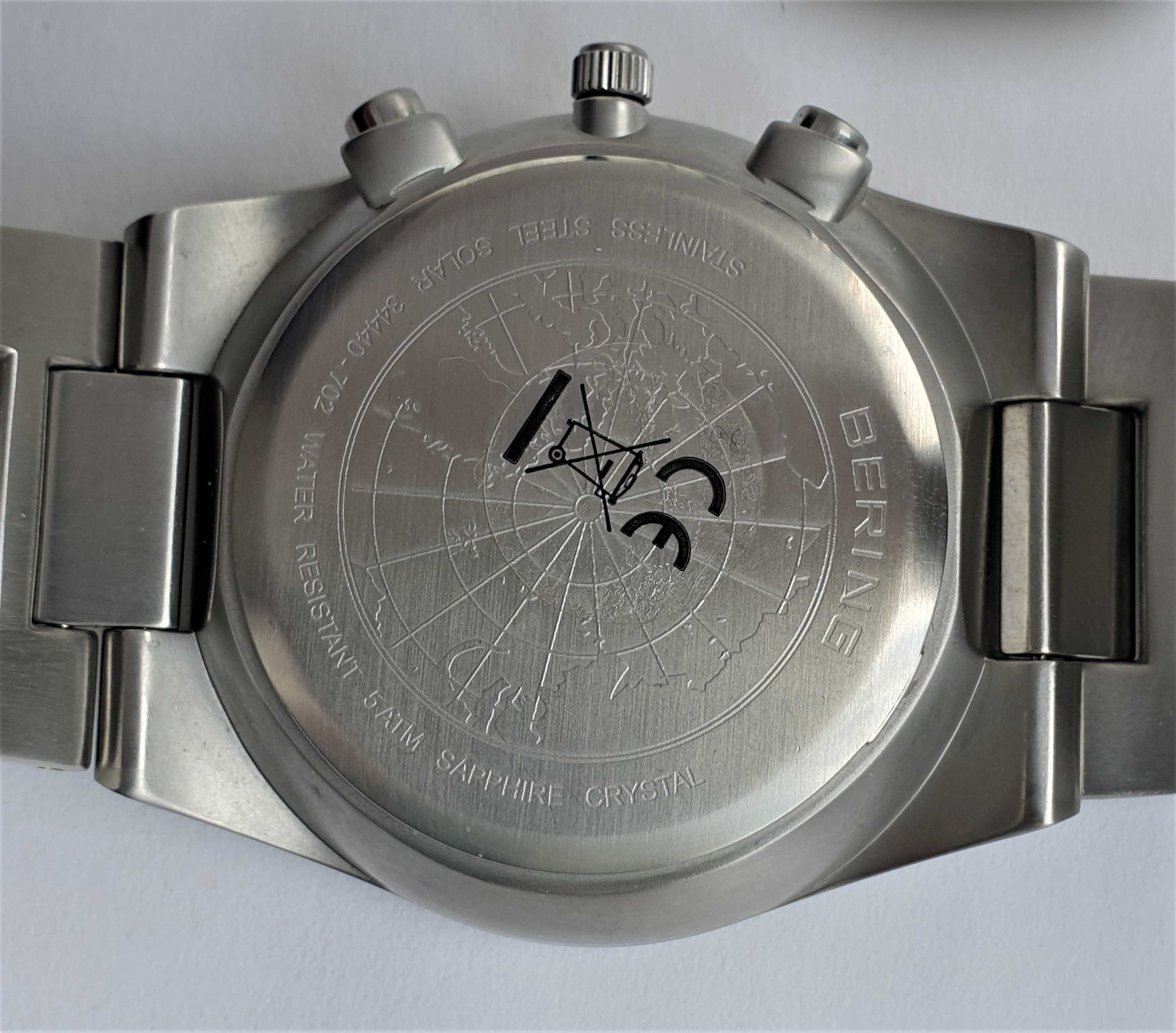 Чоловічий годинник Bering 34440-702 Solar Sapphire Ceramic Chronograph