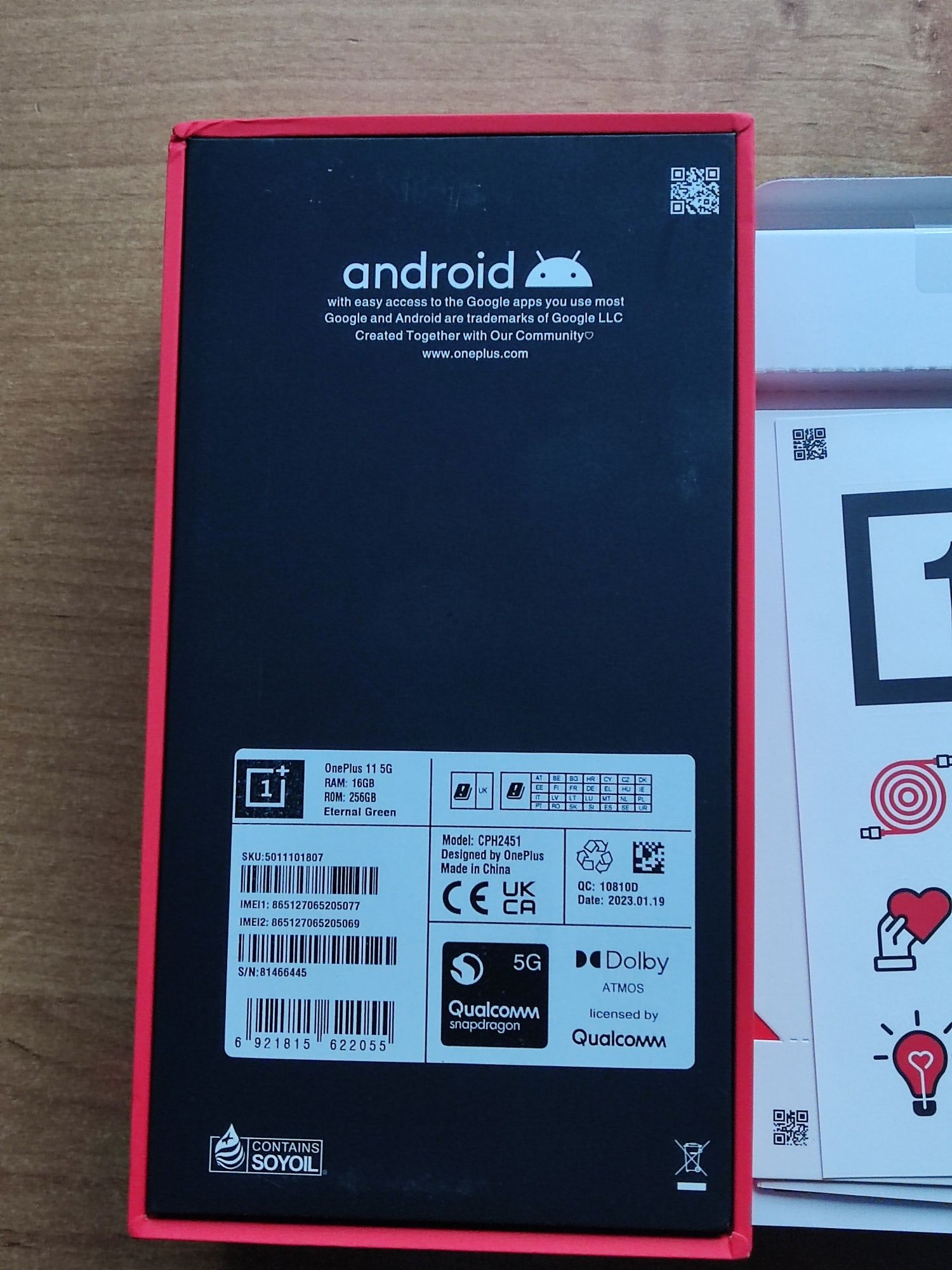 Oneplus 11 5G EU 16GB 256GB green