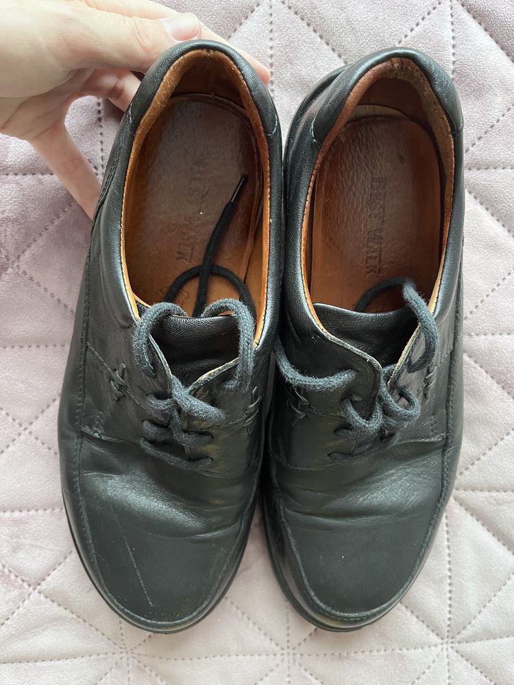 Продам шкіряні туфлі ботінки унісекс 40 розмір 25,5 см жіночі чоловічі