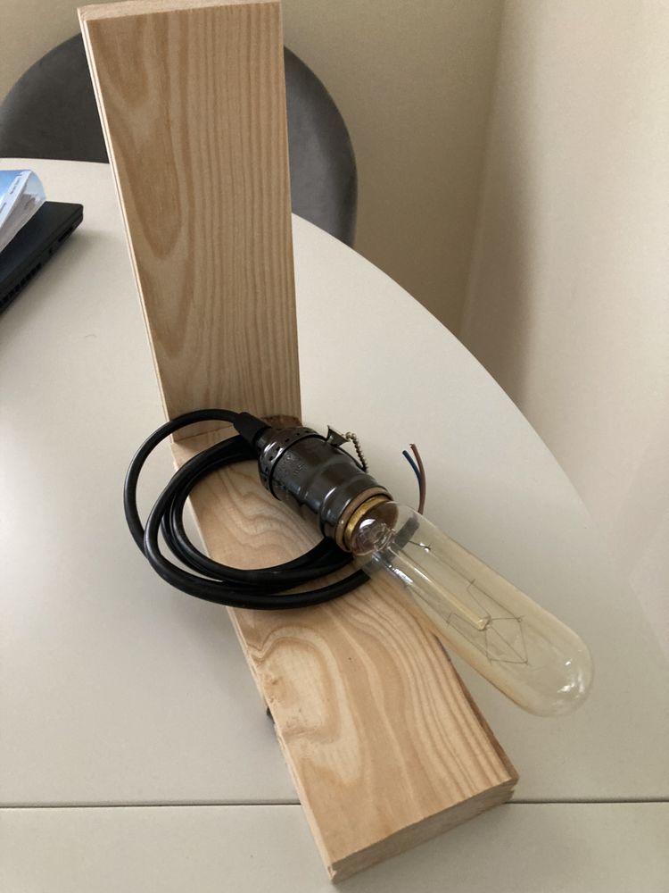 Kit para construir candeeiro rústico