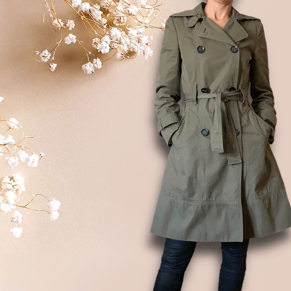 Trench coat caqui Zara, Tamanho 36