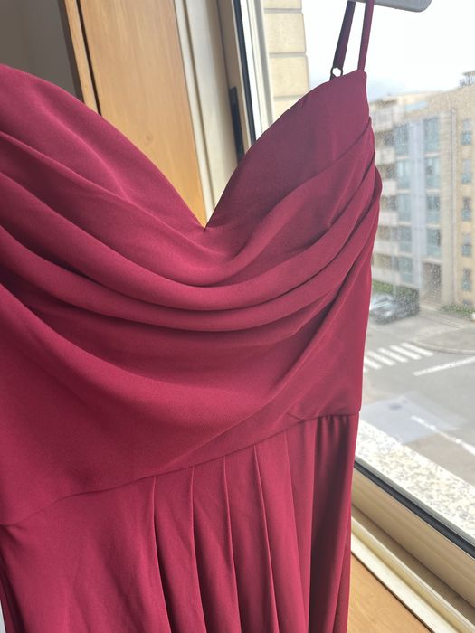 Vestido de cerimonia tam S bordeux, NOVO com etiqueta