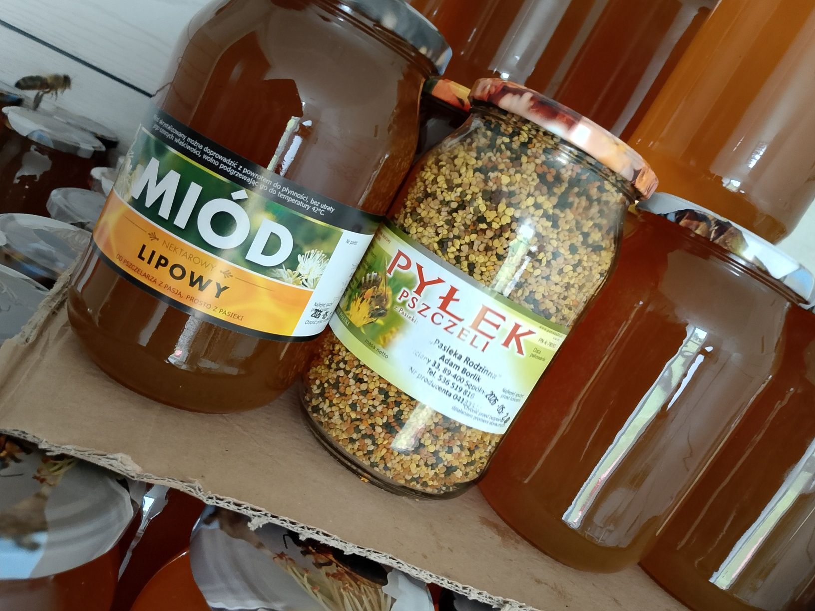 Miód lipowy 2 słoiki