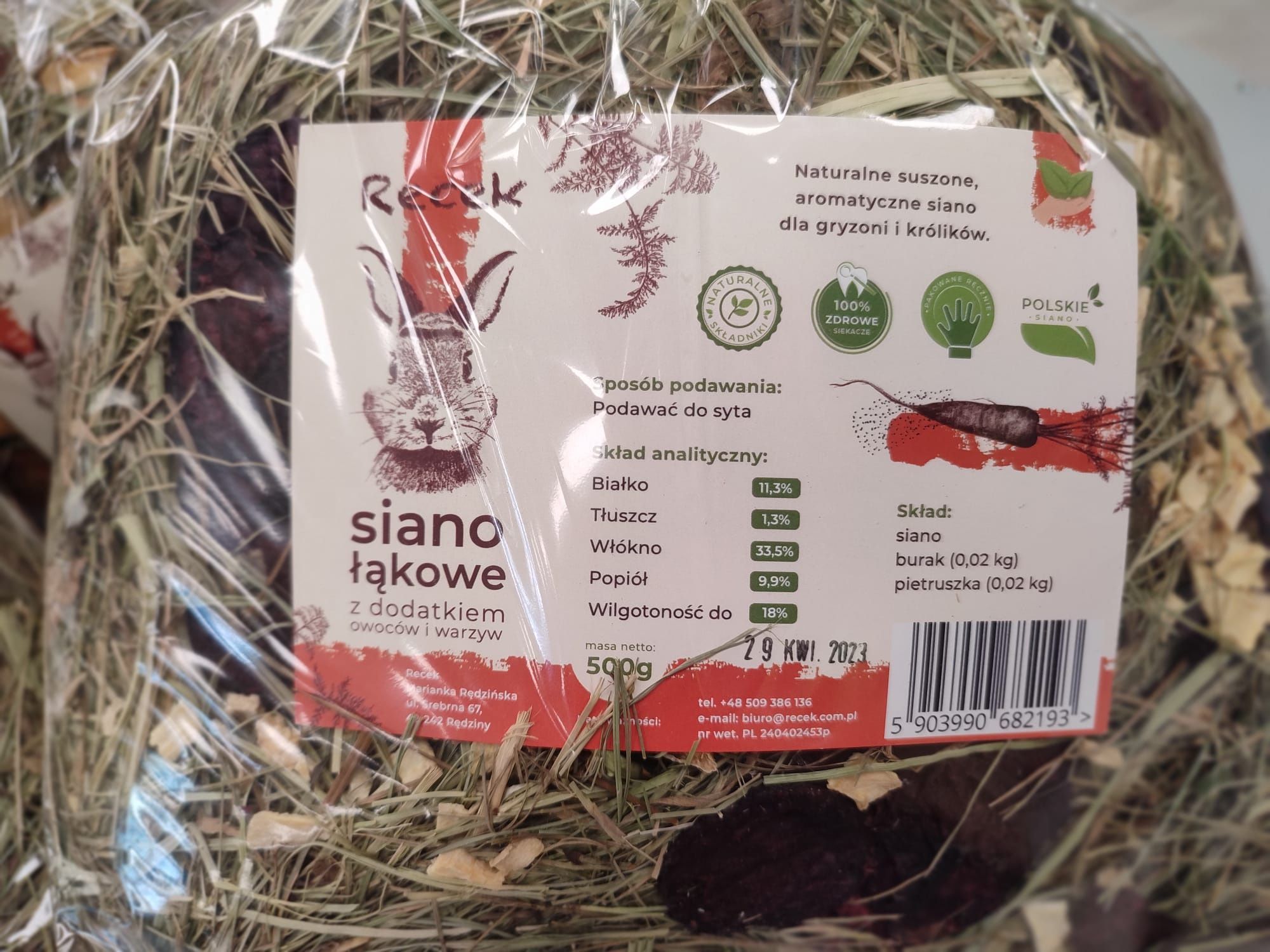 Siano łąkowe mix dodatków 500g