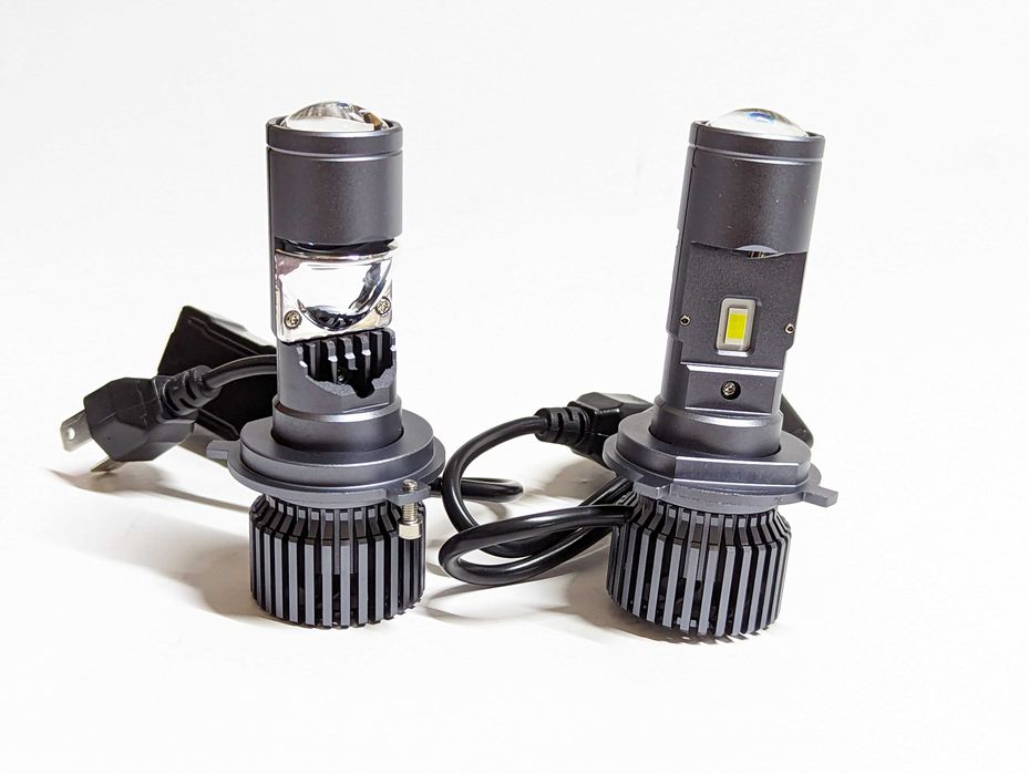 компактная Мини линза Н4, H4 с линзой вольтаж 9-12-24-32V 100 ватт LED