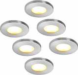 Oprawa wpuszczana IP44 230V 5W lampy 6 szt reflektory sufitowe Led