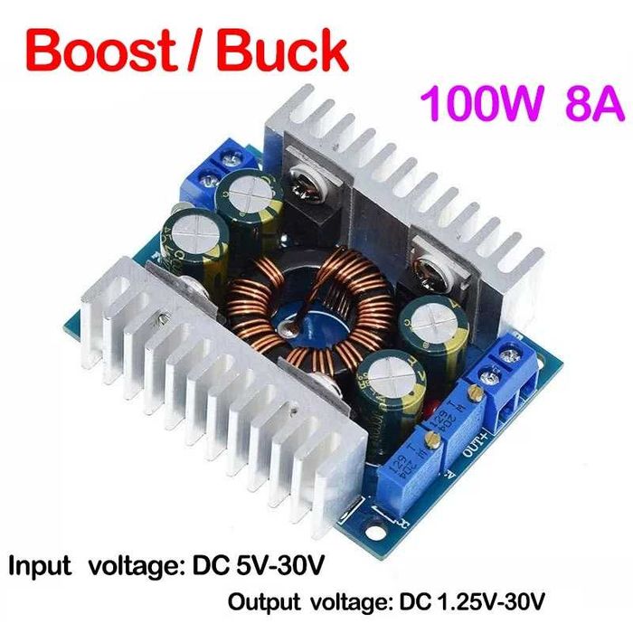 Przetwornica zasilacz DC 5-30 V do 1,25-30 V 8A STEP-UPDOWN DC-DC