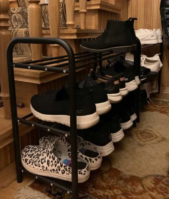 Metalowa 3 poziomy do przechowywania na pudełka buty dom