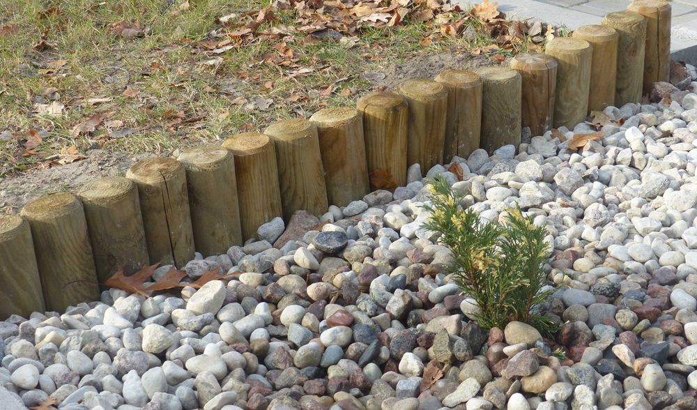 Palisada drewniana wałki paliki do rabatek sosnowe 7x50cm wysyłka!