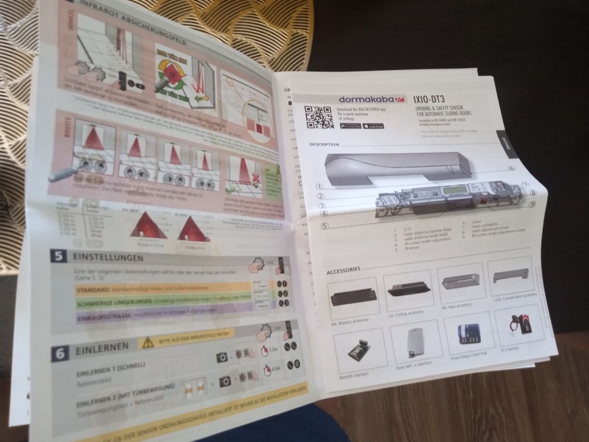 Dormakaba IXIO-D11 Automatyczne otwieranie drzwi na podczerwień
