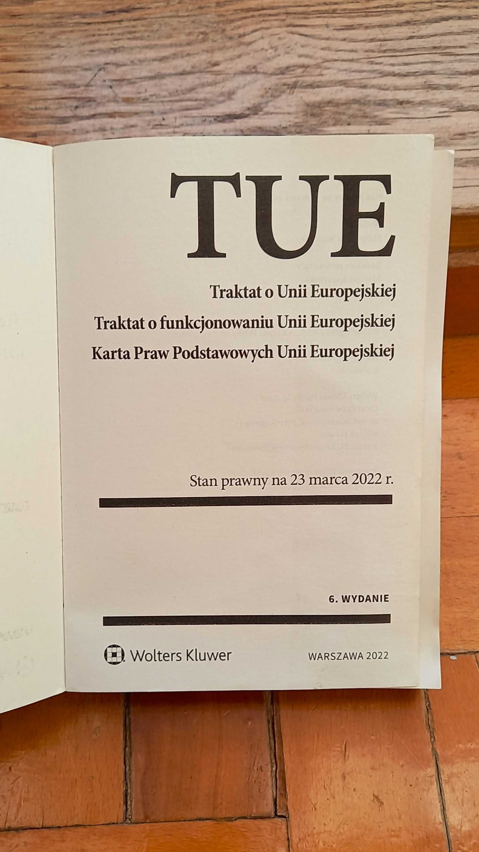 Traktaty unijne - TUE, TFUE i KPP