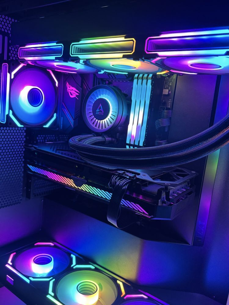 Computador gaming ryzen 7 5700 x3d rog 6800 oc