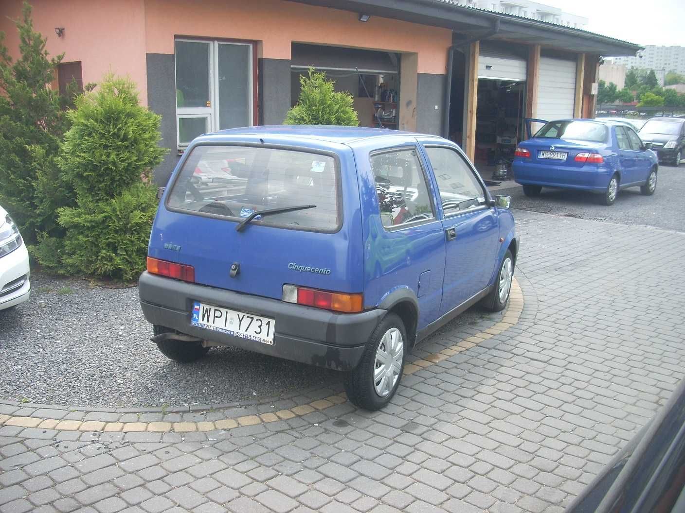 Fiat Cinquecento 0,9 sprawny, dobrze jeżdżący
