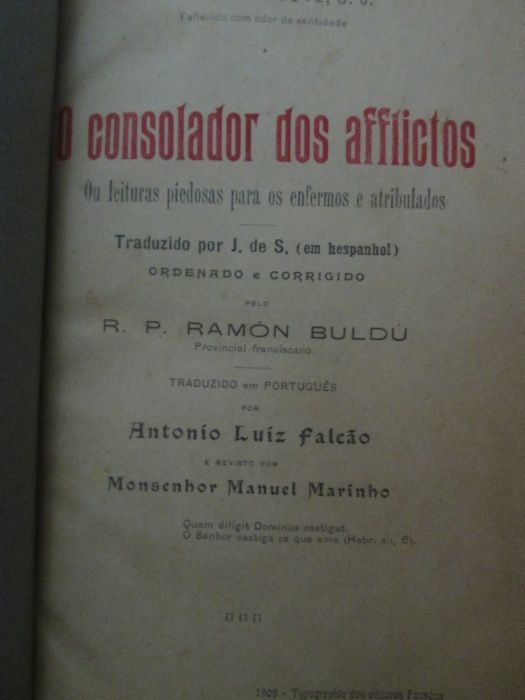 O consolador dos Afflictos- R. P. Lambillote