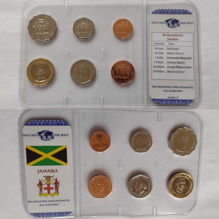 Наборы монет Уругвай Барбадос Багамы Гватемала Доминикана Коста Рика