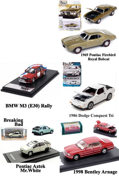 Колекційні моделі 1/64 MiniGT, Auto World, Johnny lightning, Kyosho