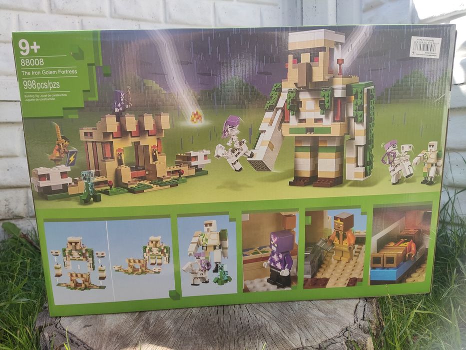 Конструктор 88008  майнкрафт Фортеця Залізного Голема 998 деталей