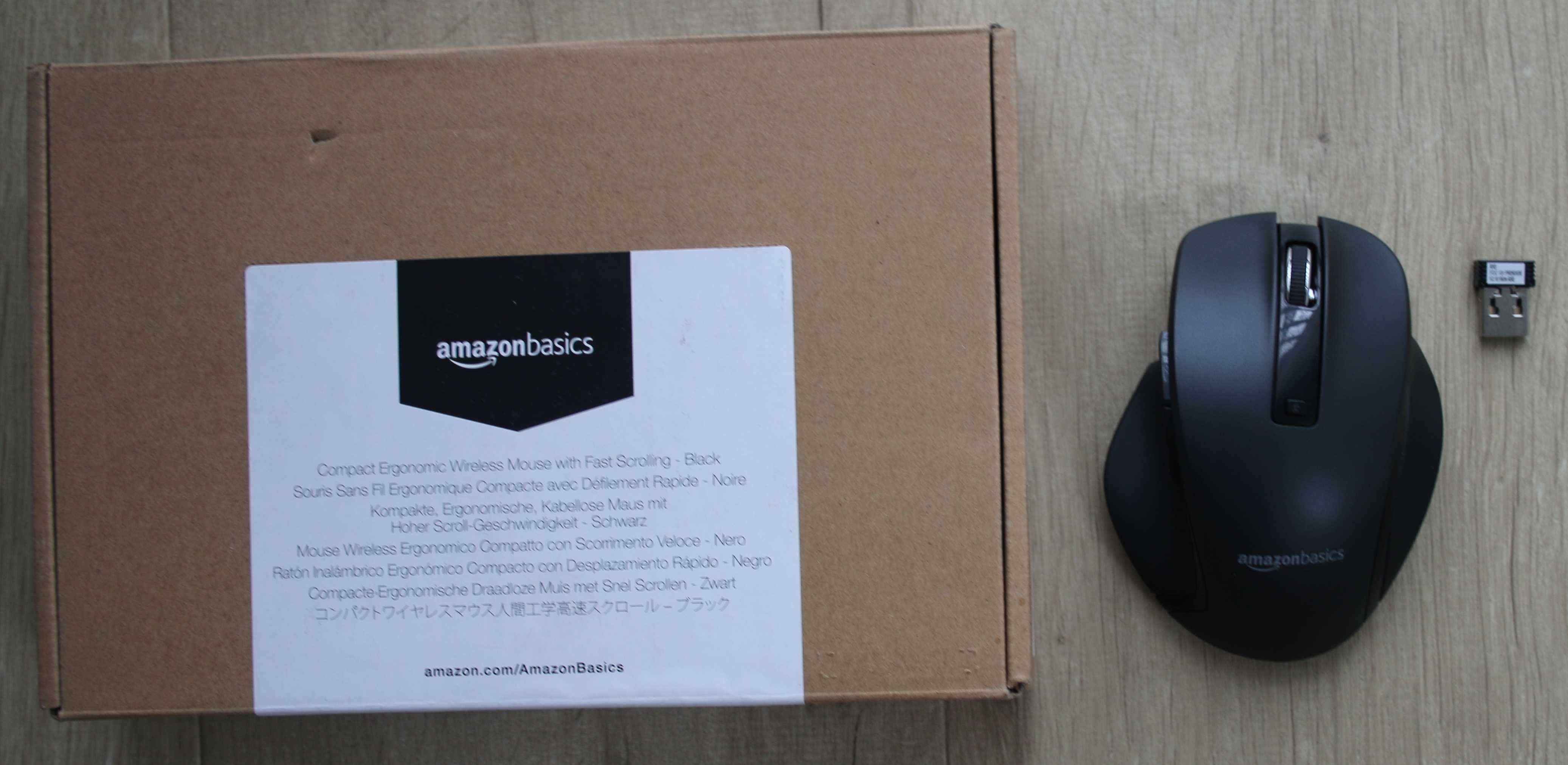 Myszka bezprzewodowa AmazonBasics GP7-BK