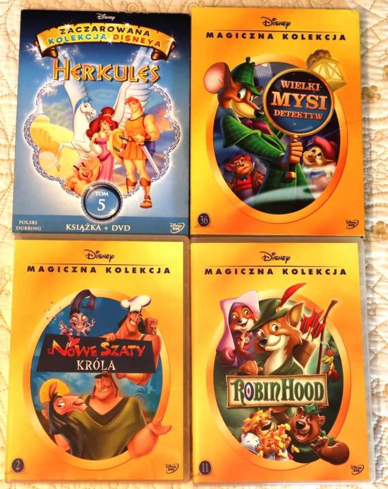 Disney: Herkules. Robin Hood. Nowe szaty króla. Wielki mysi detektyw