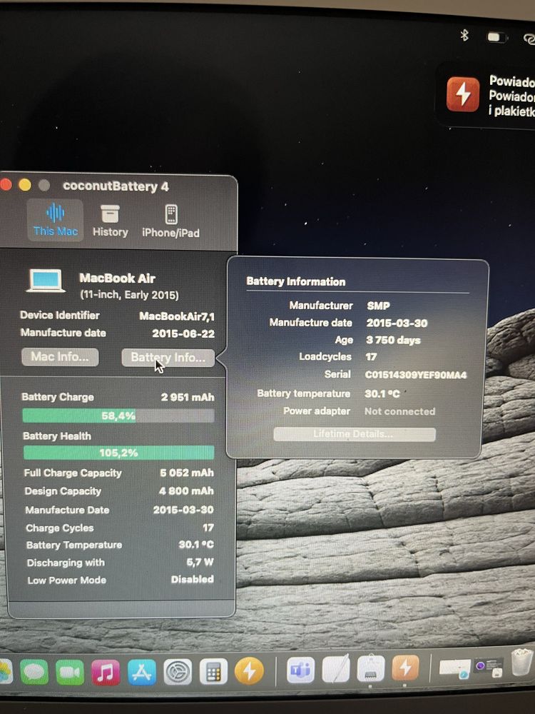 Apple MacBook 11” rok 2015 4GB/128
