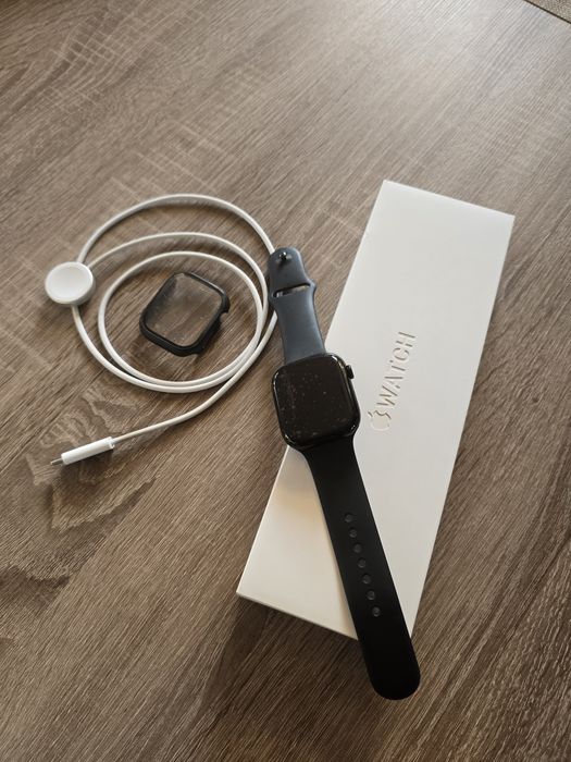 Apple Watch seria 10 46mm GPS Jet Black + szybka ochronna +  Kabel