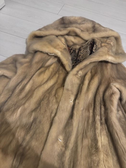 Норкова шуба натуральна не фарбована