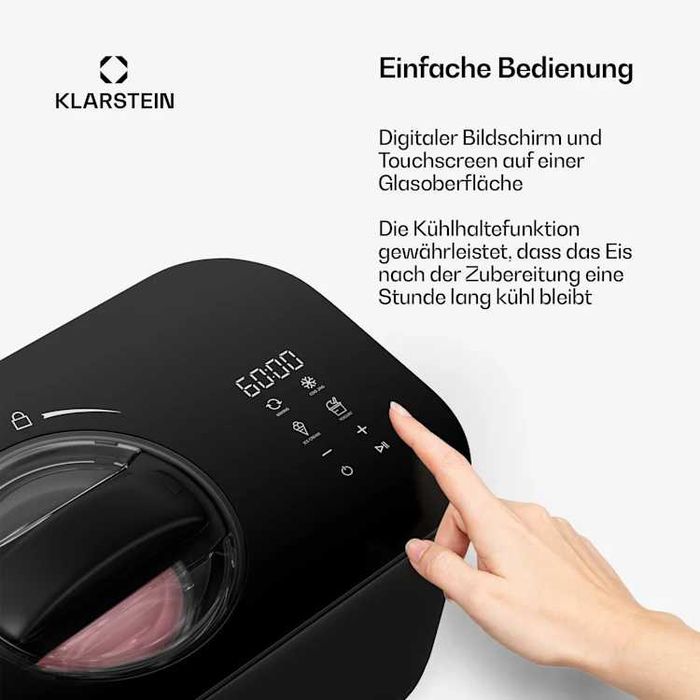 Мороженица йогуртница машина для морозива Klarstein FrostFusion 2в1