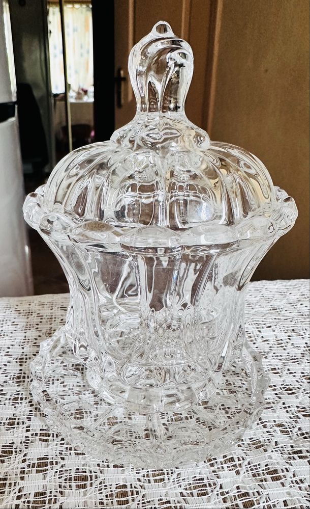 Сахарница, с подставкой, винтаж