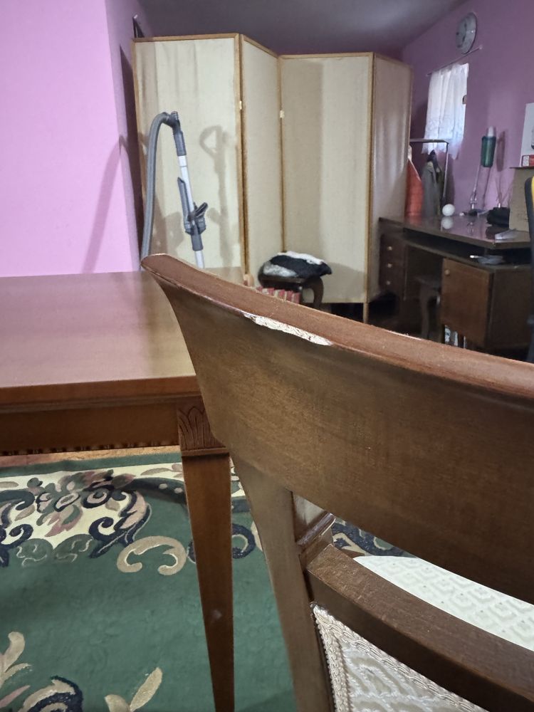 Стіл обідній розкладний  140*80 та 4 крісла