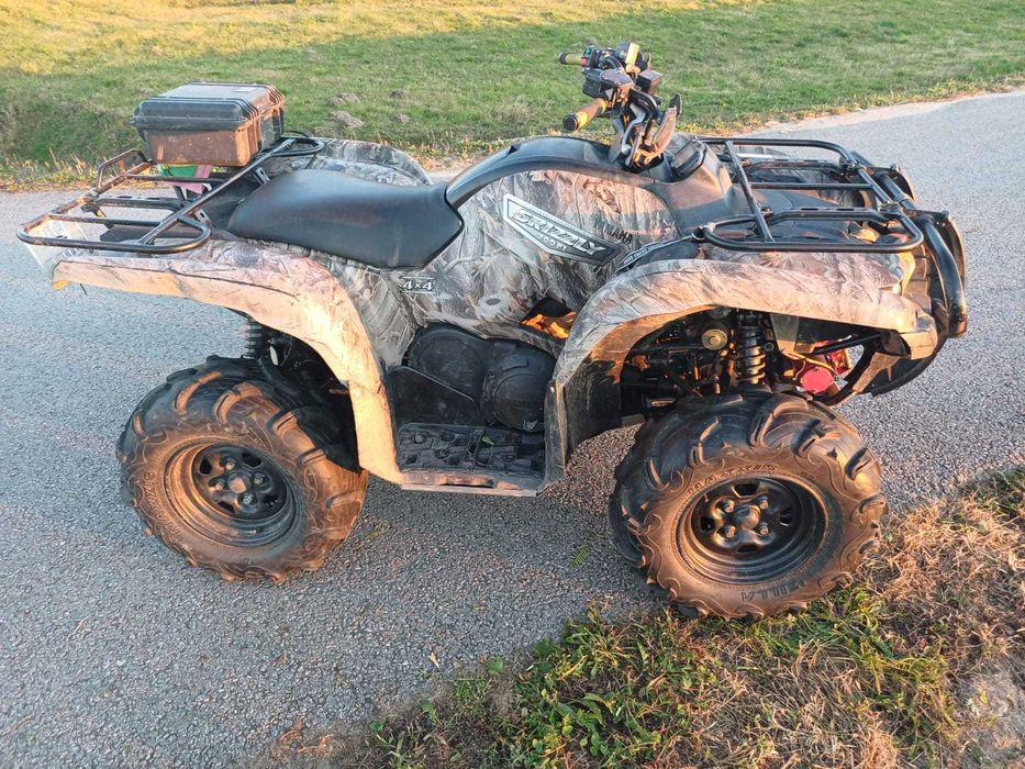 Yamaha Grizzly 700 zarejestrowany traktor 4x4 pług