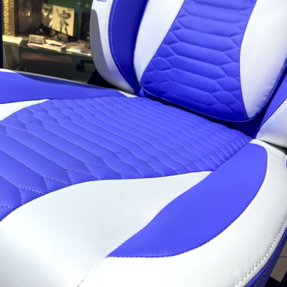 Крісло Proove GEEK White Purple GCGK00001016 кожа Геймерське кресло