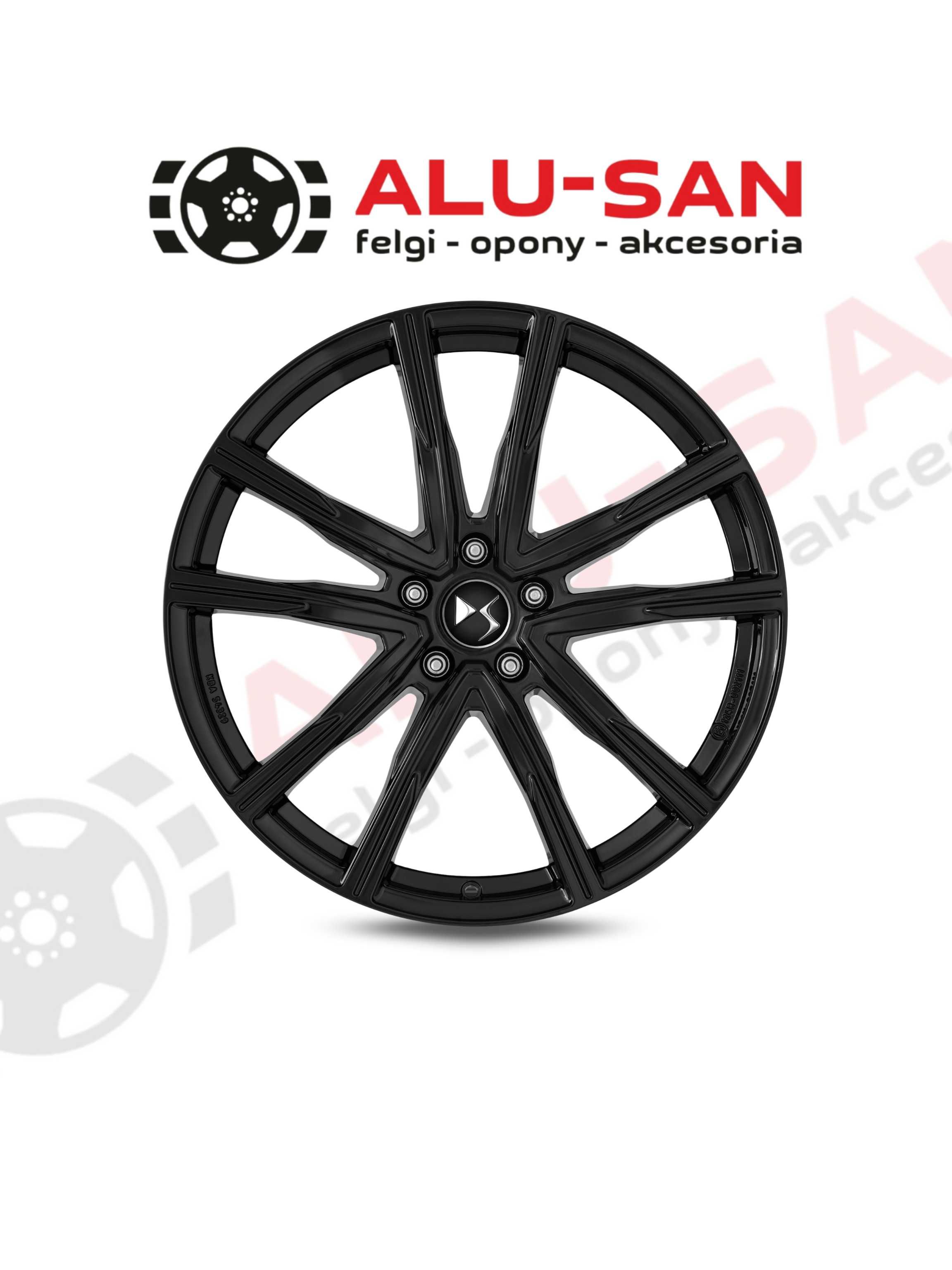 Nowe Alufelgi 19" DS DS4 F DS7 J do 2025 - CZARNY POŁYSK 5x108