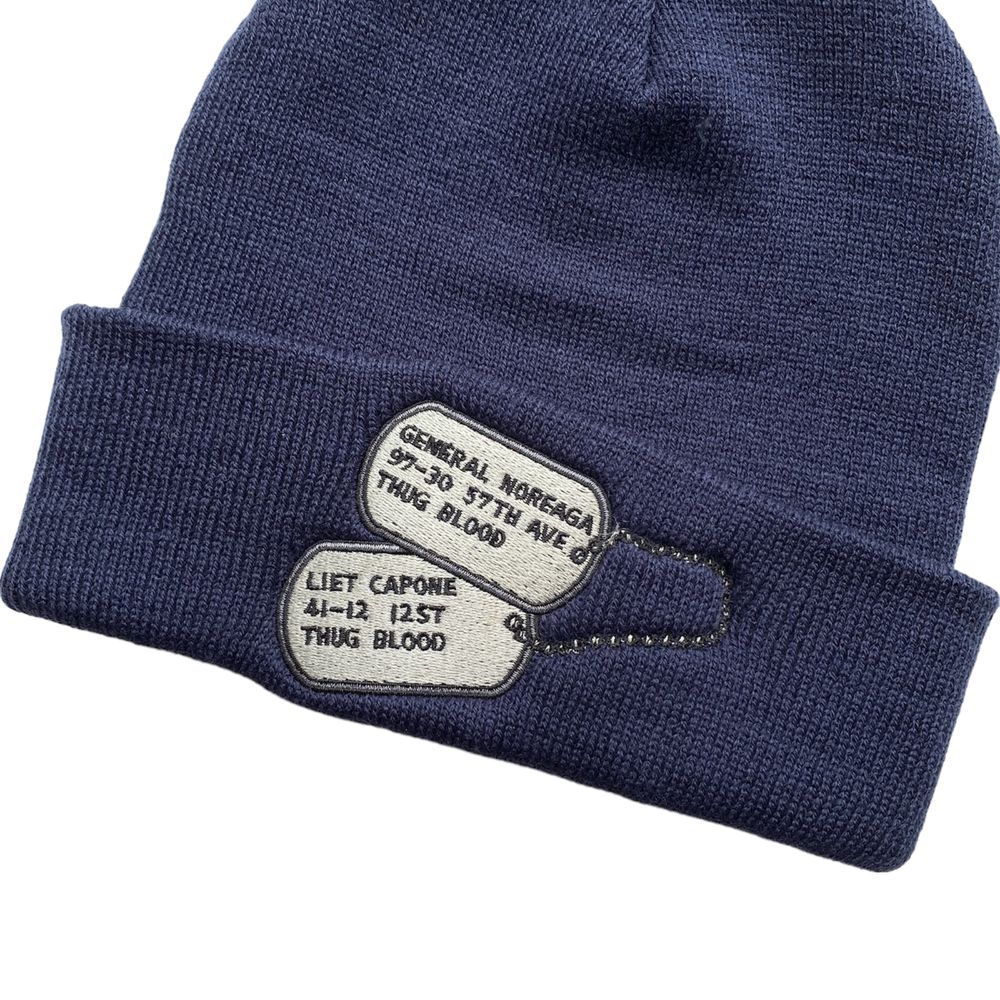 Шапка Supreme Capone General Noreaga Beanie оригінал синя