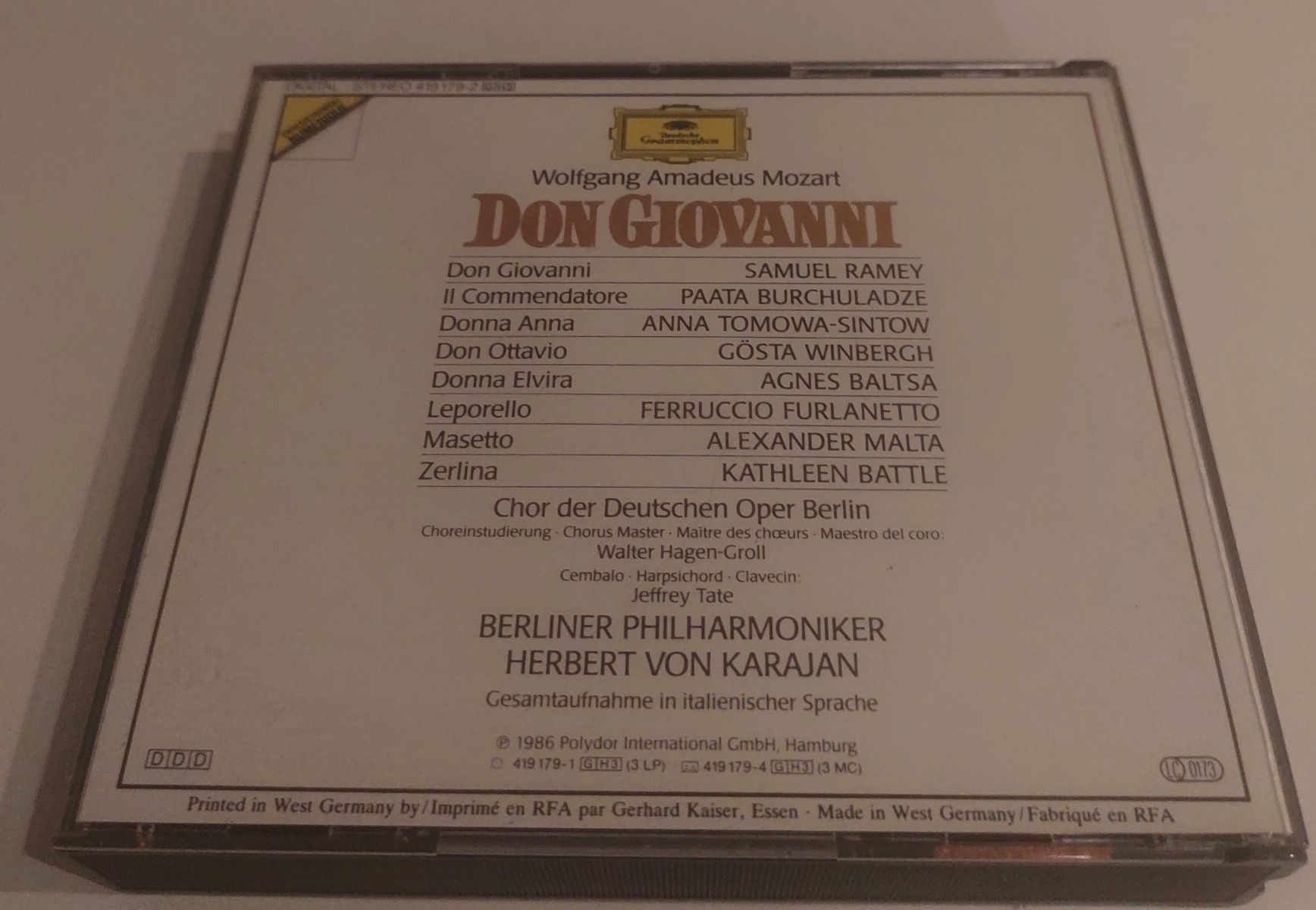 Sprzedam Box 3 CD W.A. Mozart Don Giovanni