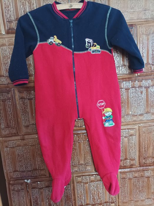 Pajac polarowy  dla  chłopca 18 - 24 mce