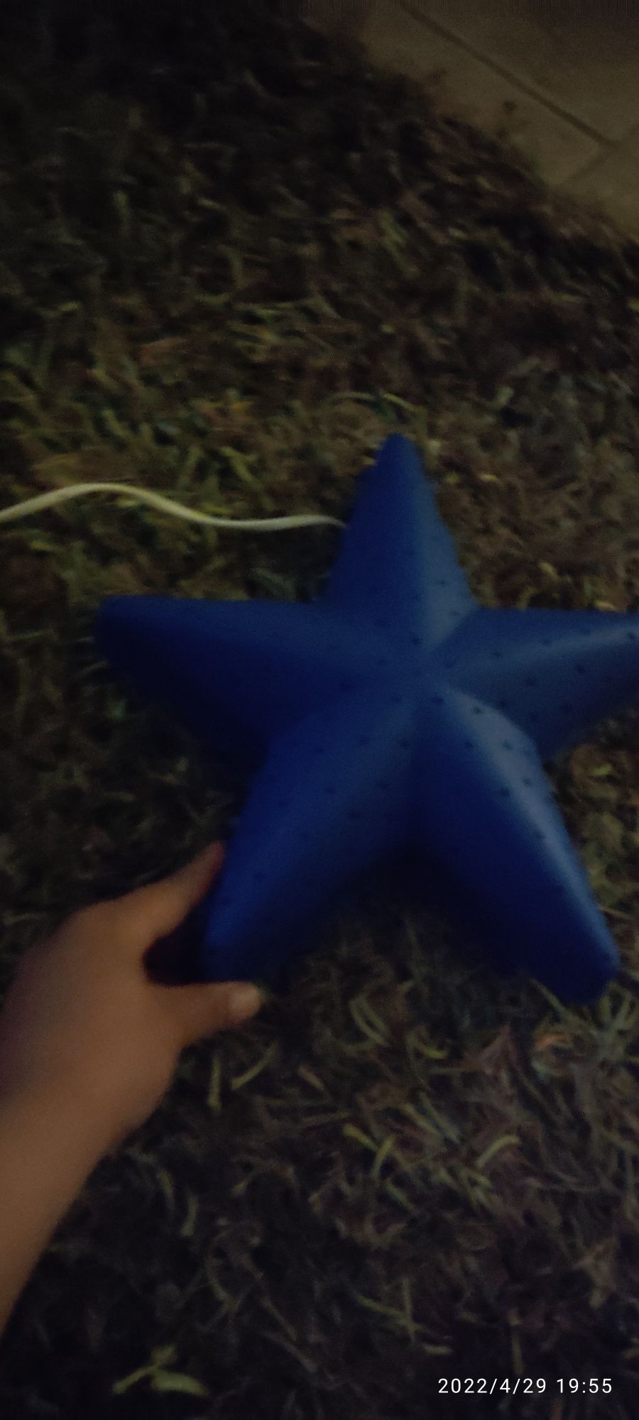 Abajur estrela para quarto de criança.