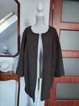 Płaszcz płaszczyk a'la sweter brązowy M 38 Basic oversize