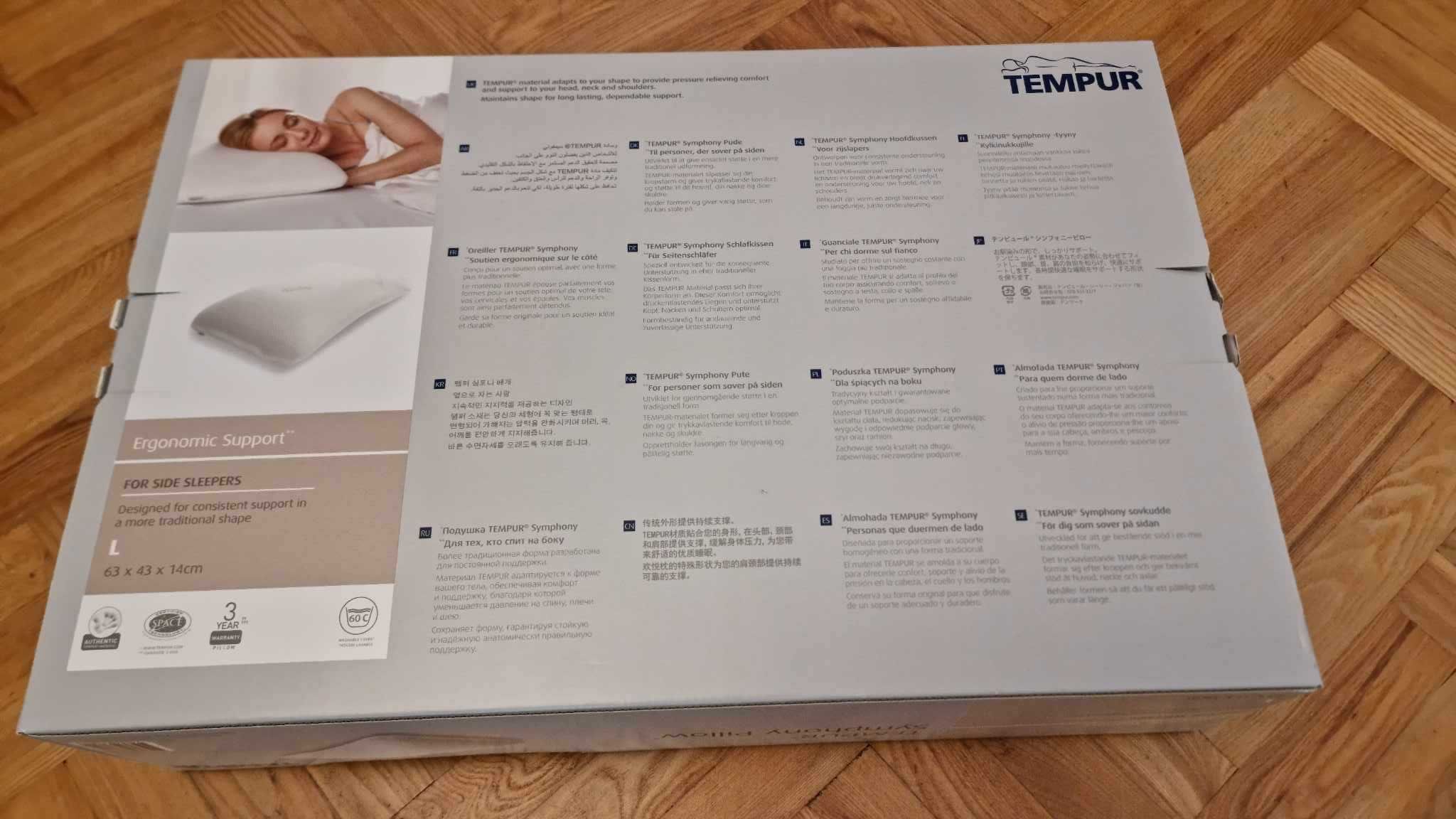 Tempur Symphony Pillow L (63 x 43 x 14cm) Poduszka Ergonomiczna