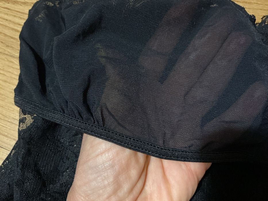 Черная кружевная маечка размер XS/S