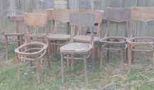 Zabytkowe krzesła Thonet, Fameg cena za komplet !!!